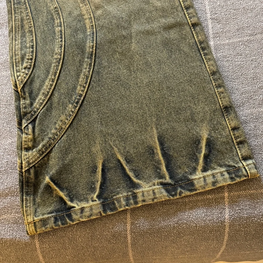 NWOT/Young Men's No/Faith Studo Distressed Jeans/Heavy Weight/Bell Bottoms - Picture 4 of 16